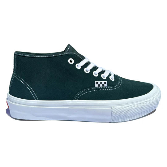 surfboards with efficient paddling for long waves-Vans Skate Authentic Mid Dark Forest Shoes