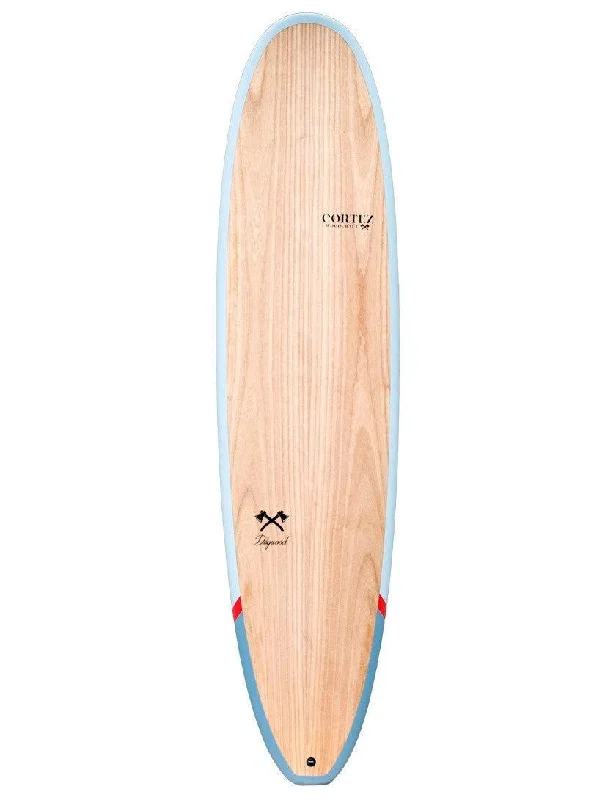 surfboards for freestyle surfing-Cortez Woodcraft Mini Mal Surfboard 7ft 4 Dogwood