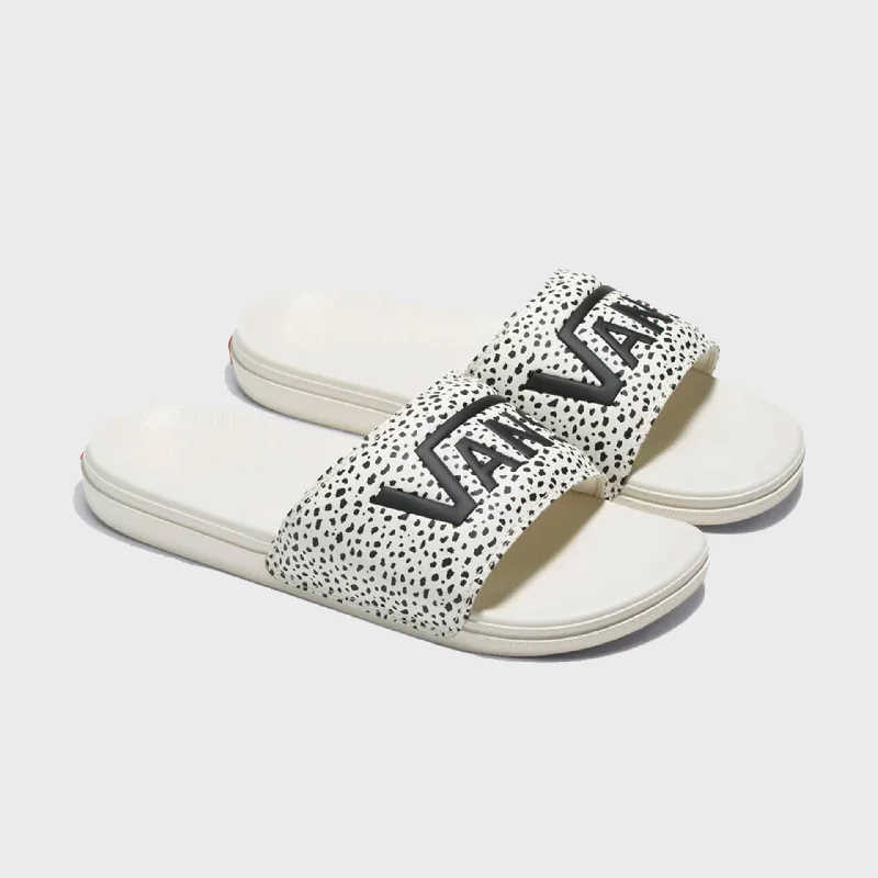 Vans La Costa Slide-On Sandals - Animal Marshmallow/Black