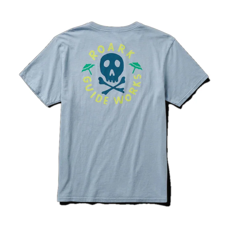 surfboards for smooth wave exits-Roark Guideworks Skull Cascata s/s t-shirt