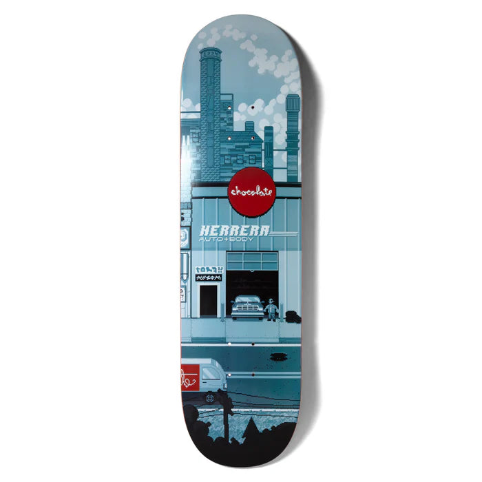 surfboards with carbon fiber reinforcement-Chocolate Harrera Pixel City Deck 8.5