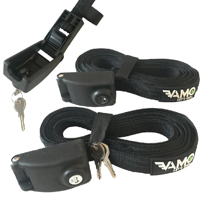 Tie Downs / Straps - Vamo 14' Locking Tie Down Straps with Interwoven Braided Steel Cables