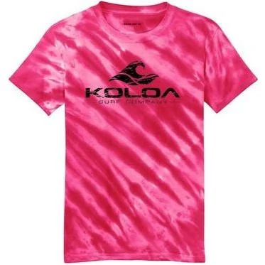 Pink tie-dye / Black logo