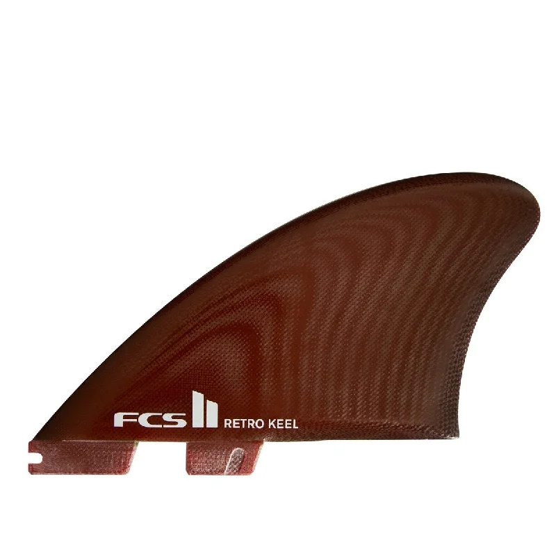 surfboard footstraps for easy use in all conditions-FCS II RETRO KEEL TWIN FINS