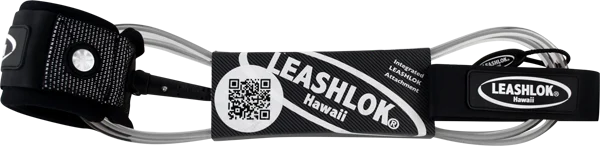 Leashlok Team Surfboard Leash 7' Grey