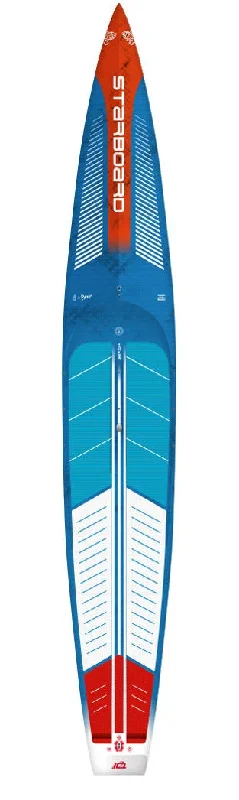 surfboards with reinforced construction for durability-2024 STARBOARD SUP 14’0” x 27” GEN R BLUE CARBON SANWICH SUP BOARD