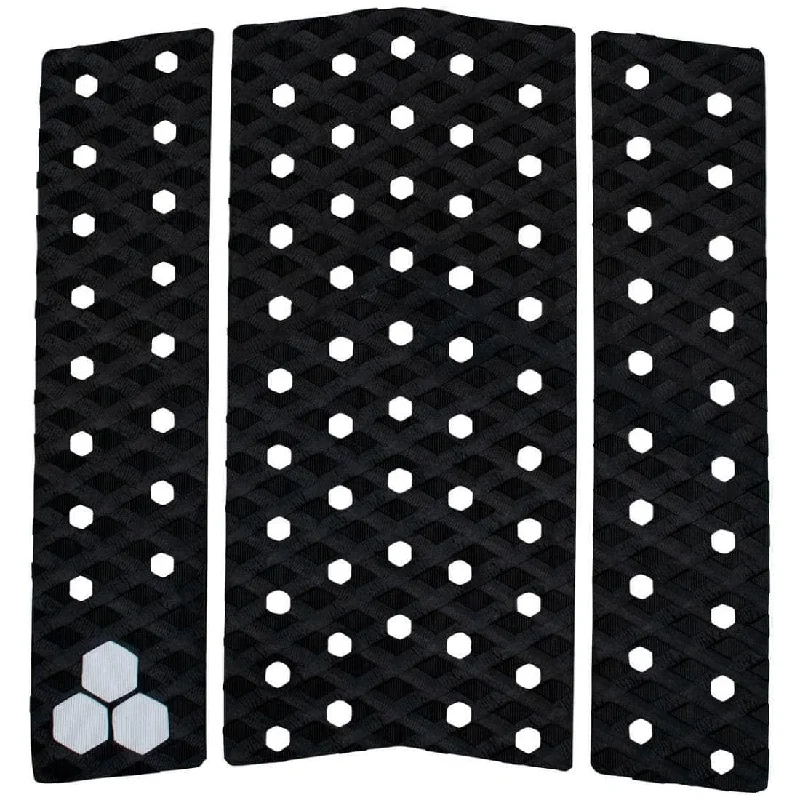 advanced surfboard traction pads for pro surfers-Channel Islands Bobby Mix Groove Front Foot Surfboard Deck Pad - Black