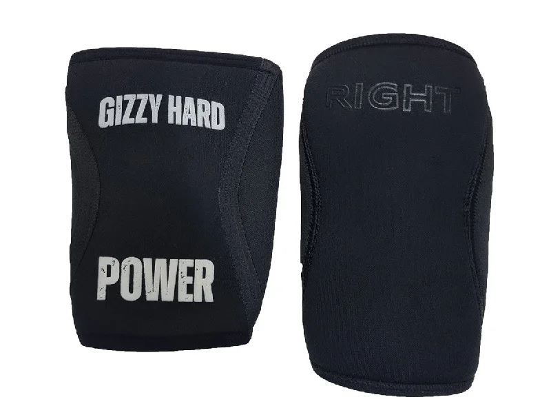 Gizzy Hard Power 5mm Weightlifting/Crossfit Knee Sleeves