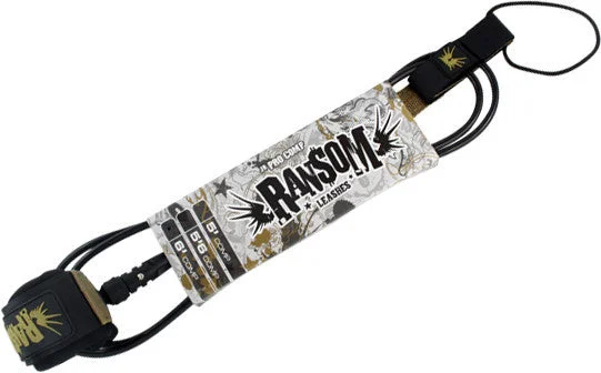 Surfboard Leash Ransom Jr Pro Comp 6' Black/Gold