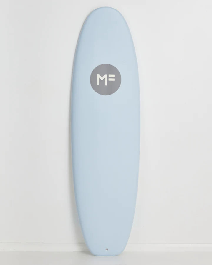 surfboards with reinforced construction for durability-6’6 MF Beastie Funboard - Midlength Foam board - Sky Blue