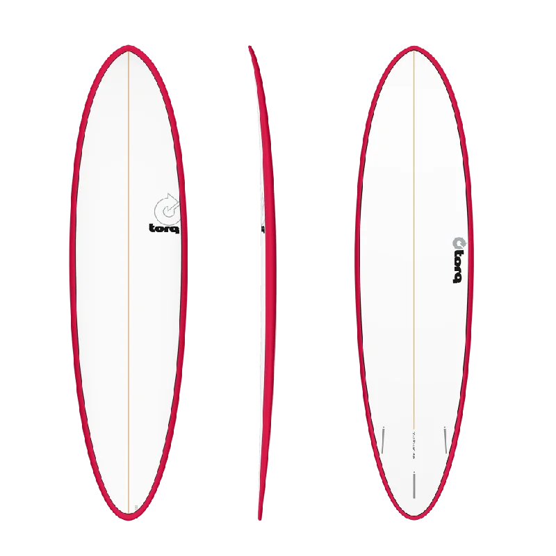 premium surfboards for competitive surfing-6'8 TORQ FUN RASBERRY DECK 21” x 2 3/4” 41.8L FUTURES