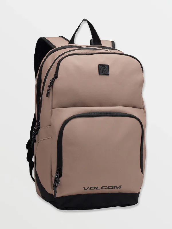 surfboards with efficient paddling for long waves-Volcom Roamer 3 Backpack Dark Khaki