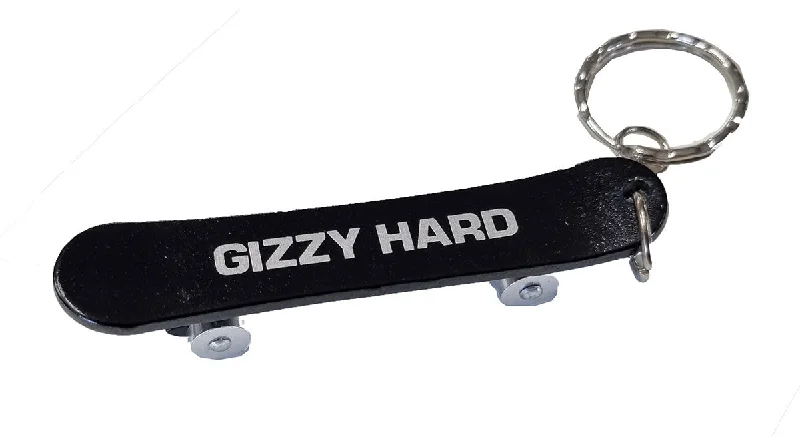 Gizzy Hard Stainless Steel Skateboard Bottle Opener Keyring