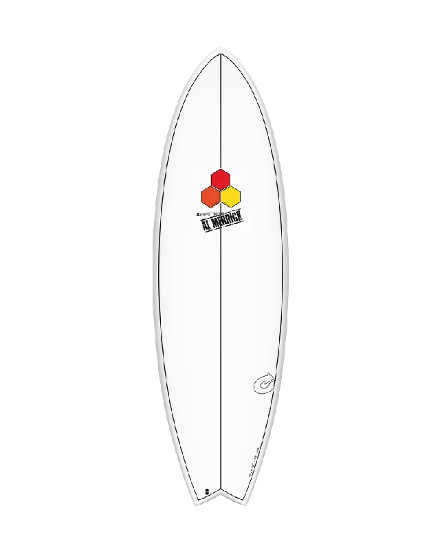 surfboards with wide noses for better balance-5'6 TORQ/CHANNEL ISLANDS POD MOD 20 3/8” x 2 1/2” 31.3L WHITE + PINLINE FUTURES