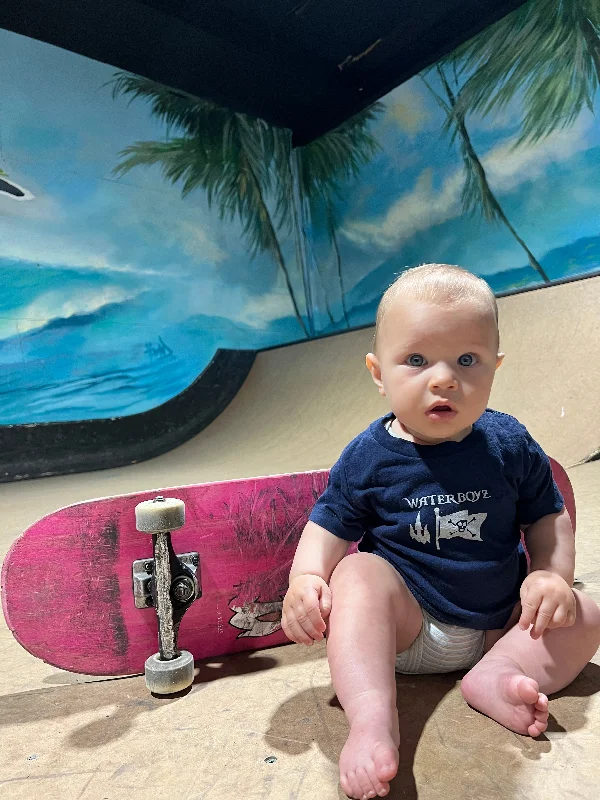 durable surfboards for tough conditions-WBZ Toddler Pirate Flag T-shirt