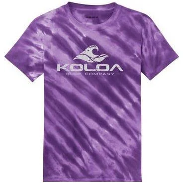 Purple tie-dye/ White logo