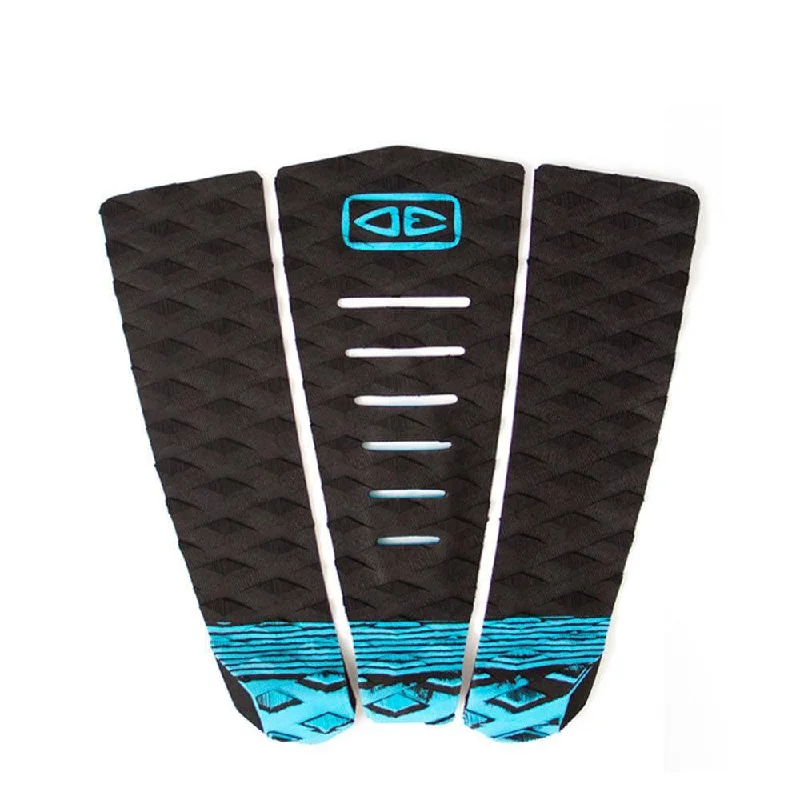 durable traction pads for surfboards-Ocean & Earth Simple Jack 3 Piece Tail Traction Pad Blue