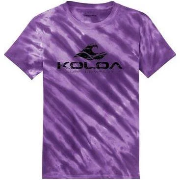 Purple tie-dye / Black logo