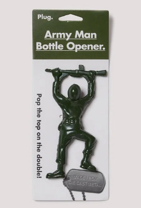 Plug Army Man Bottle Opener