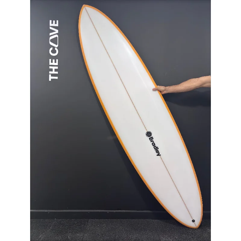 surfboard footstraps for ultimate wave performance-Lynx 7'4" x 21 3/4" X  3" - 51.30L, Round Pin, 3x  FCS 2 Fin Boxes, PU - ID:914854