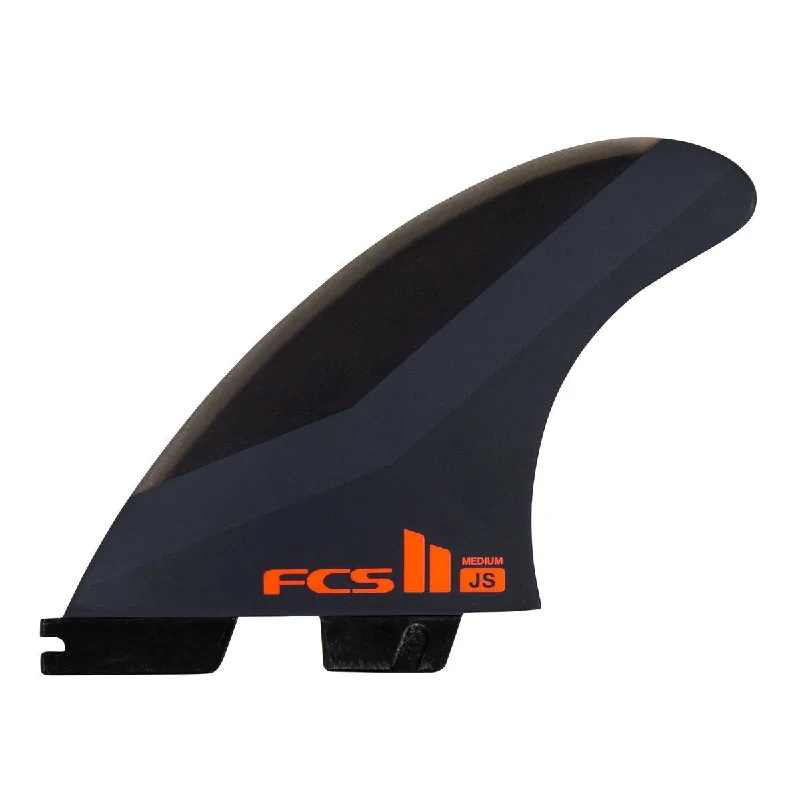 footstraps for better comfort during long rides-FCS II JS Tri Fin Set - Surfboard fins