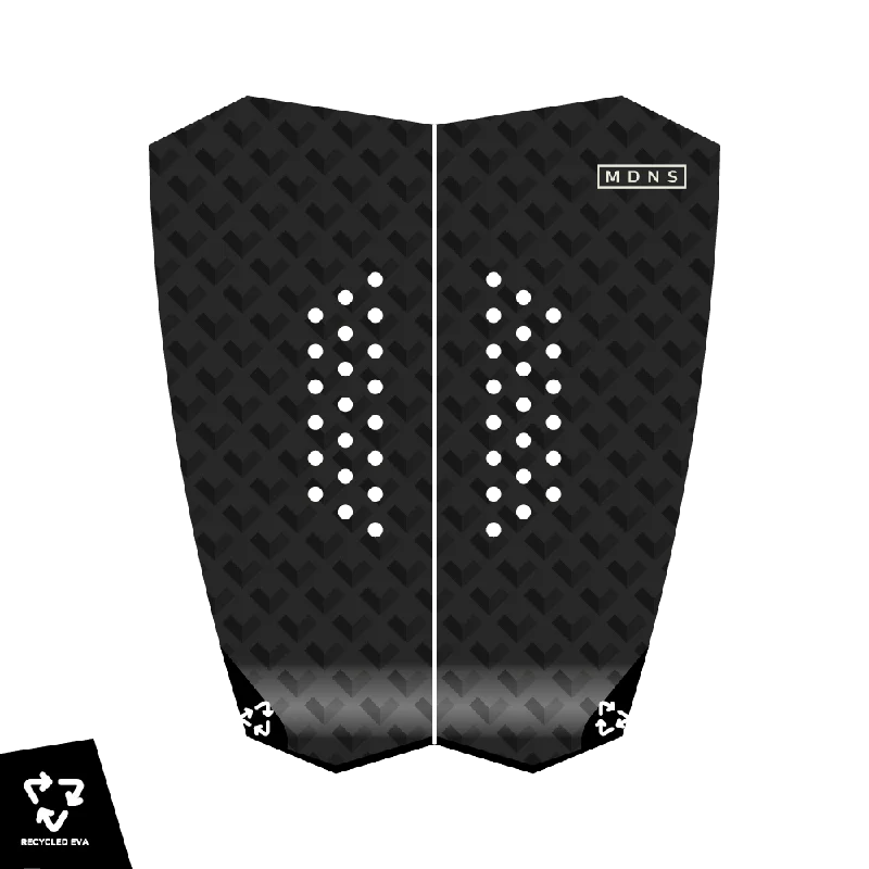 surf pads for superior board performance-RECYCLED DOUBLE PAD ALL BLACK