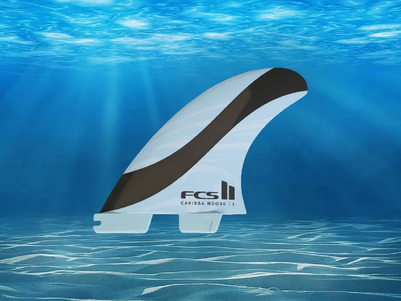 adjustable footstraps for different foot sizes-FCS II Carissa Moore Tri-Fin