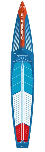 surfboards for relaxed and fun rides-2024 STARBOARD SUP 14’0” x 27” GEN R BLUE CARBON SUP BOARD