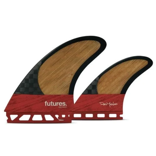 surfboard footstraps for enhanced maneuverability-Futures Machado Twin +1 Fins