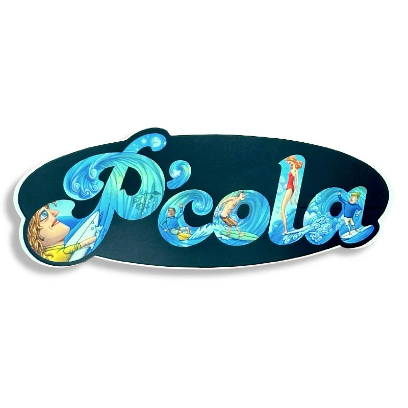 surfboards for big waves-Pcola Surf Sticker