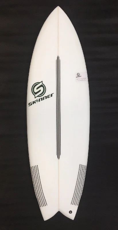 footstraps for performance-focused surfing-SOLD Skinner 5'8 x 21" x 2 1/2" 32.2 Liters Twin Fin + Swallow Tail EPS Epoxy Surfboard