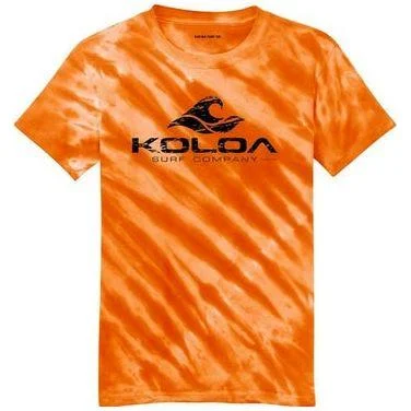 Orange tie-dye / Black logo