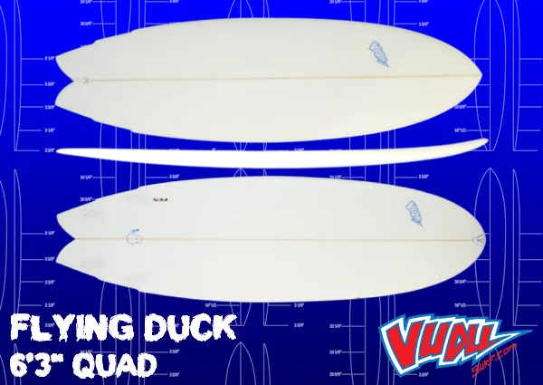 surfboards for large and powerful waves-The Flying Duck Quad