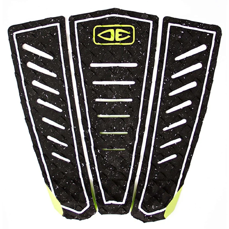 surfboard pads for expert surfers-Ocean And Earth Kanoa Igarashi Pro Surfboard Tail Pad - Black/Lime