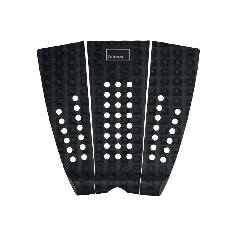 easy-to-clean surf pads for low maintenance-Futures Brewster 3-Piece Tail Pad Traction