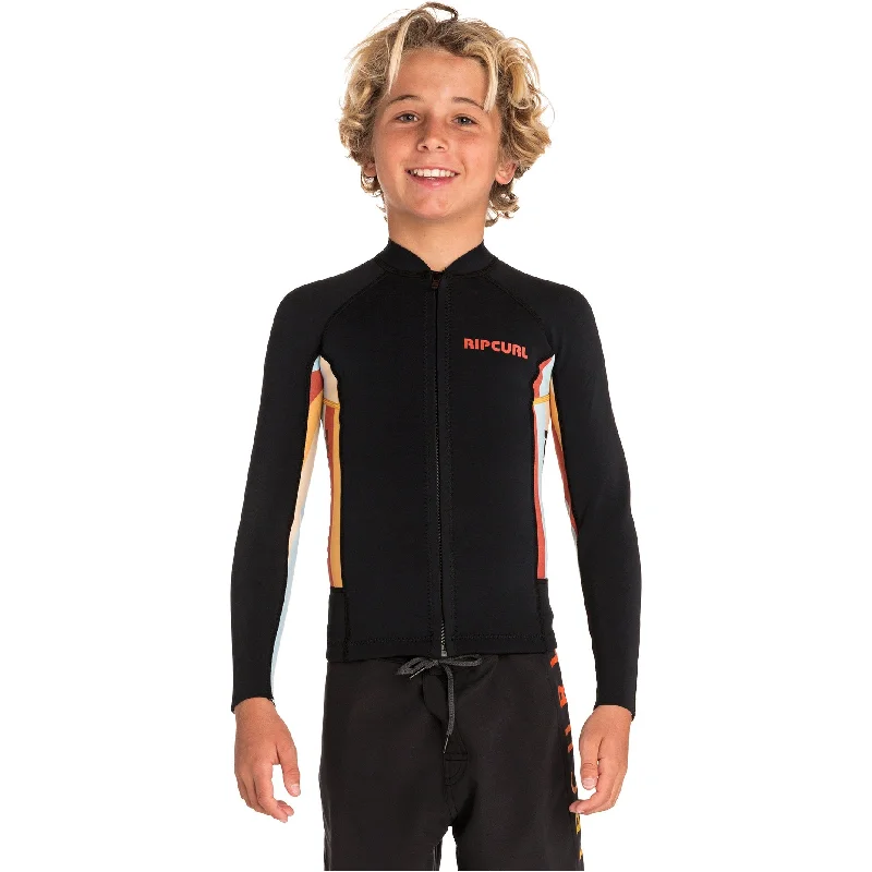 RIP CURL JNR AGGROLITE L/SL JACKET RED