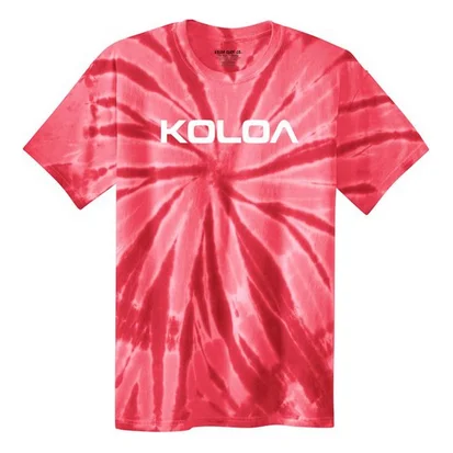 Red Tie-Dye / White logo