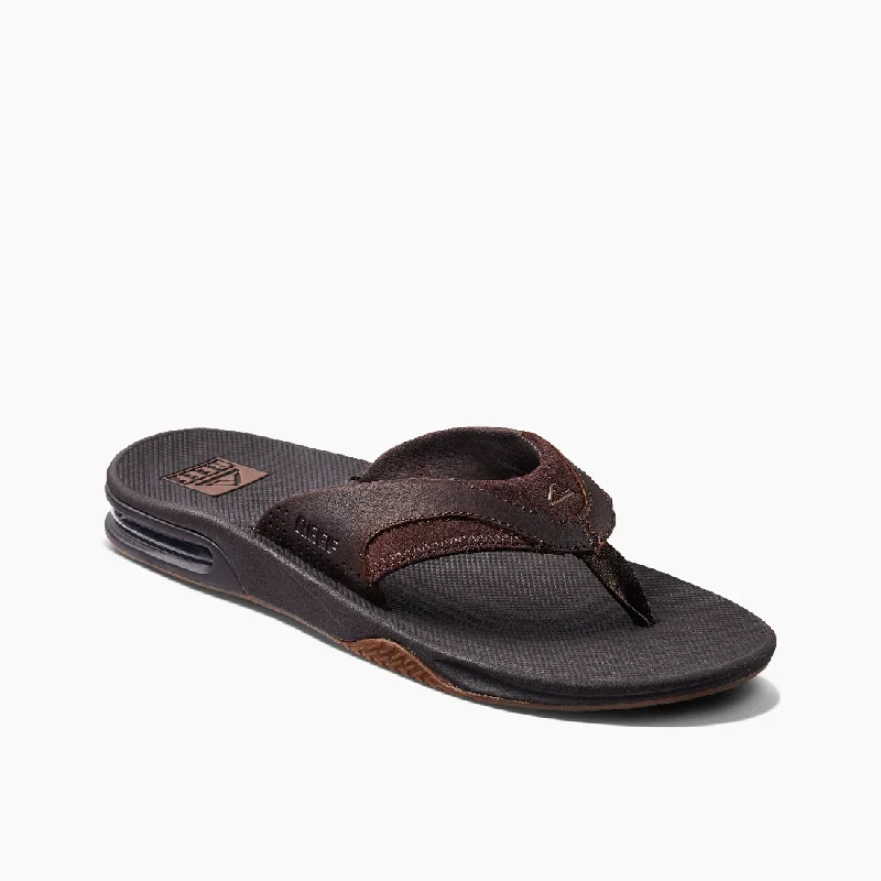 Men's Leather Fanning Sandals