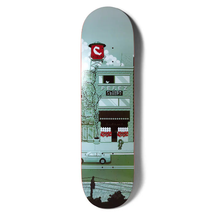 surfboards for quick transitions-Chocolate Perez Pixel City Deck 8.4