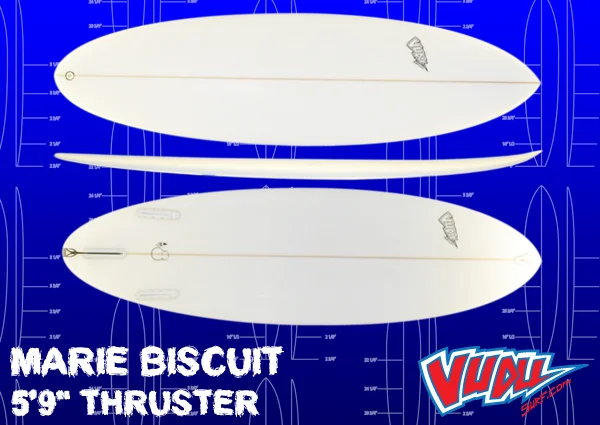 surfboards with increased paddle speed-The Marie Biscuit Thruster