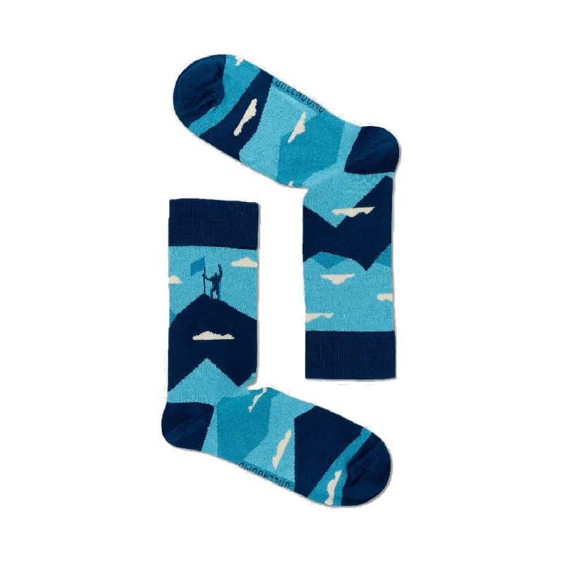 Greenbomb Nature Mountain Flag Socks