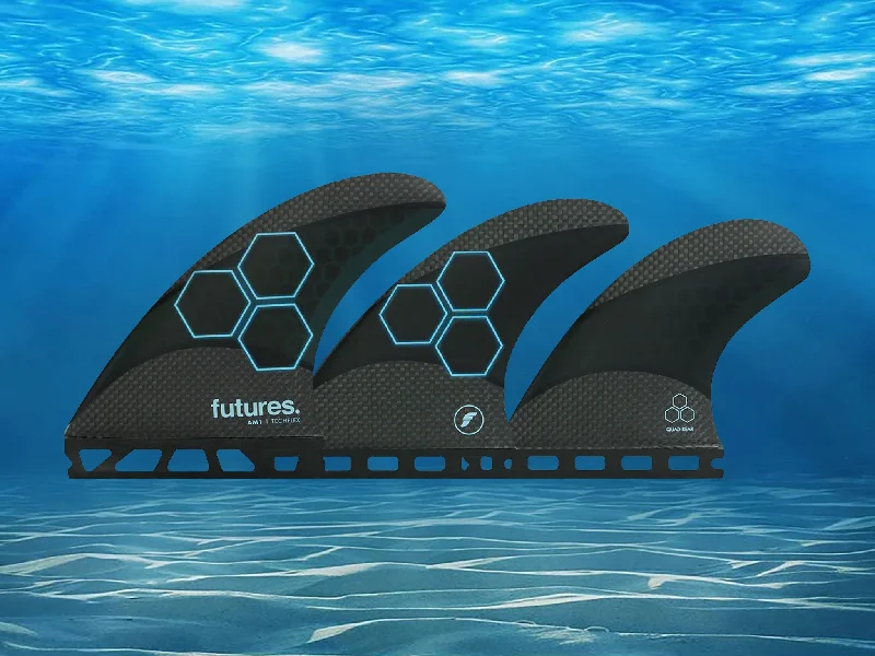 surfboard footstraps for expert surfers-Futures AM Techflex 5-Fin Set