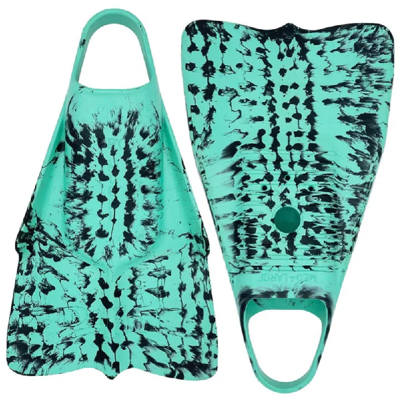 surfboard footstraps for maximum stability-Vissla X Dafin Fins - Black/Jade