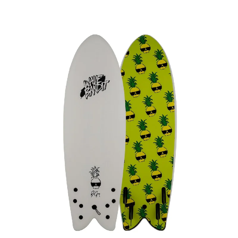 surfboards for easier wave entry and exit-Ben Gravy Retro Fish 5'8"Quad