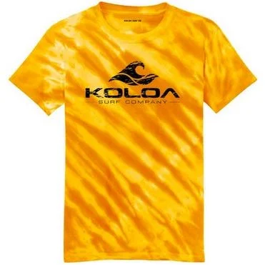 Gold tie-dye / Black logo