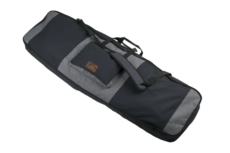 surfboard pads with breathable surface-2025 Ronix Squadron Half Padded Board Case Heather Charcoal / Orange Up to 153