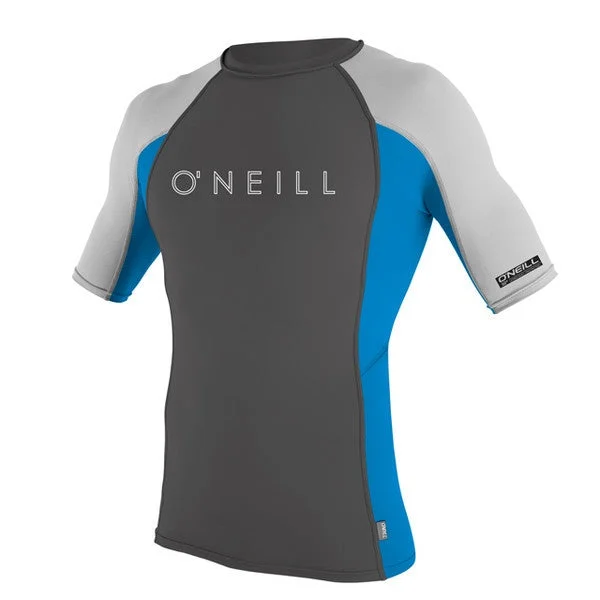 O'NEILL YOUTH SKINS S/S CREW UV TEE Grey/Blue/Lunar