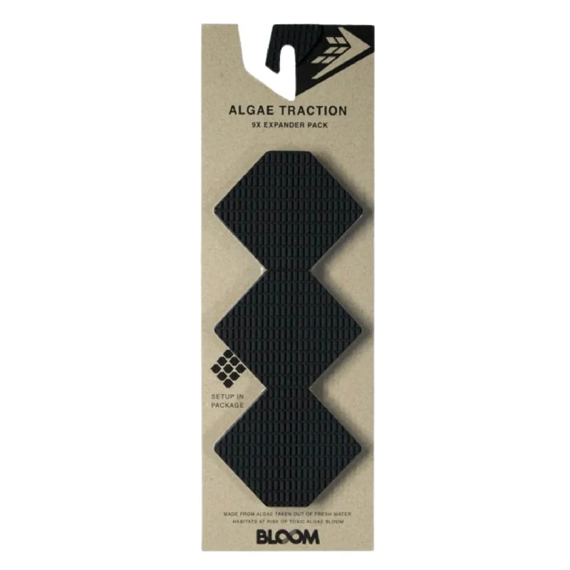 surf pads for added comfort in choppy water-Firewire Hex Expander Front Foot Surfboard Traction Pad Black