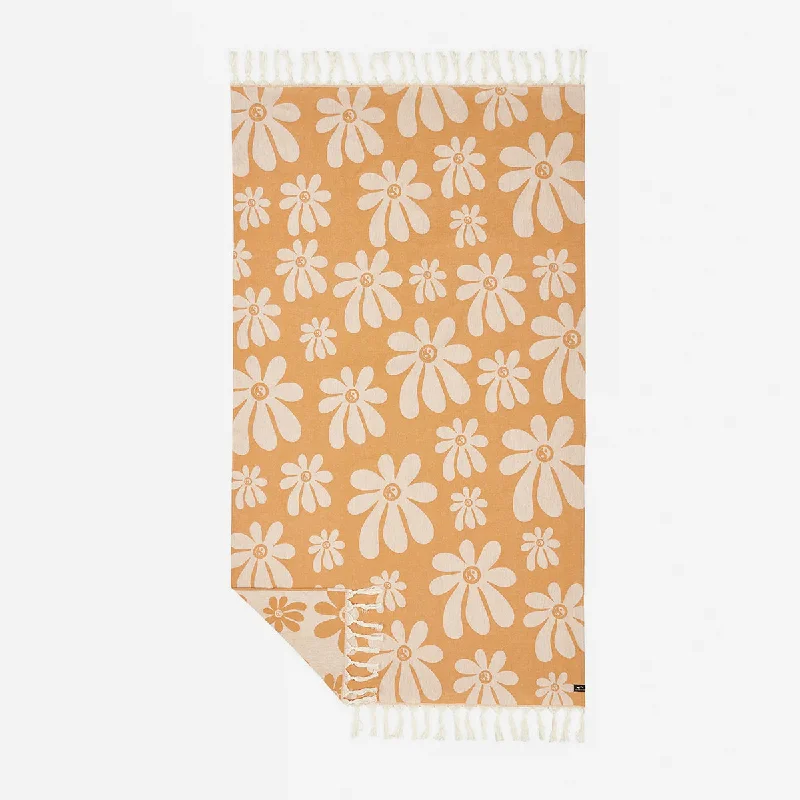 surfboards for quick transitions-Slowtide Iggy Orange Turkish Towel