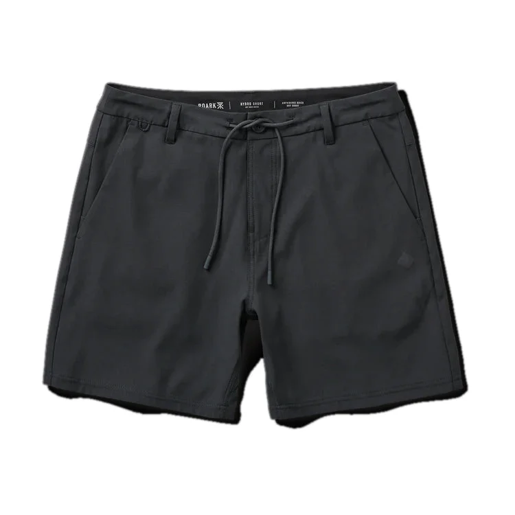 surfboards for riding steep drops-Roark Hybro Hybrid 19" Black Walkshort